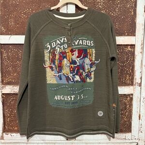 Double S Ranch Stockyards Henley Long Sleeve